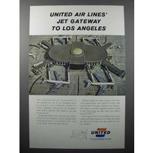 1962 United Air Lines Ad - Jet Gateway to Los Angeles