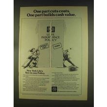 1976 New York Life Insurance Ad - Cuts Costs