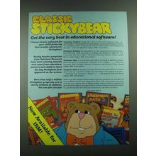 1988 Weekly Reader Family Software Ad -Stickybear Numbers, Stickybear Math