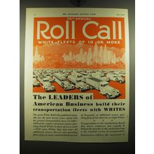1930 White trucks Ad - 20th Annual Roll Call White Fleets of 10 or more