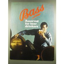 1965 Bass Beer Advertisement - Bass Reserved for beer drinkers