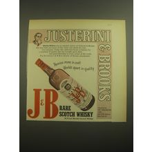 1958 J&B Scotch Ad - Justerini & Brooks Charles Dickens was an eminent patron