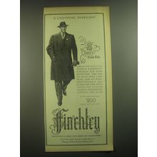 1945 Finchley Cashmere Overcoat Advertisement