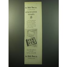 1950 Halle Bros. Atkinsons Soaps Advertisement