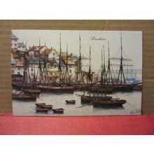 HARBOUR, BRIXHAM, DEVON by Kevin Platt unused postcard =