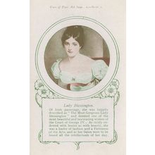 Lady Blessington Old Irish Postcard