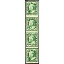 343v, Mint NH XF/S 1¢ Line Strip/4 With PSAG Certificate Graded 95 - Stuart Katz