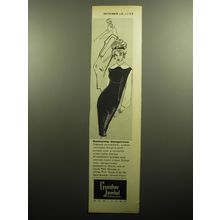 1958 Gunther Jaeckel Dress by Josephine Ad - Demurely dangerous