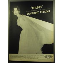 1959 Du Pont Nylon Ad - Rappi finds the shape of fashion in Du Pont Nylon