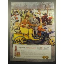 1959 Rheingold Beer Ad - My beer is Rheingold - the Dry Beer! says Robbin Bain