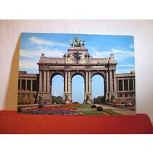 ARCH OF THE FIFTIETH ANNIV. PALACE, BRUSSELS, BELGIUM used postcard dated 1973 =