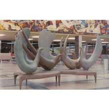 Gander International Airport Canada Welcoming Birds Rare Postcard