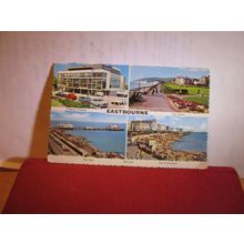 multiview, EASTBOURNE, SUSSEX used postcard by Valentine 1971 pm =