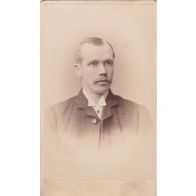 VICT. CDV PHOTO -YOUNG MOUSTACHED MAN BY HERBERT BELL, AMBLESIDE