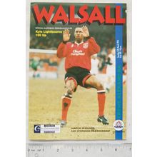 1996 programme Walsall v. Crewe Alexandra