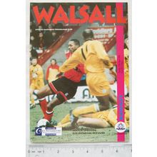 1996 programme Walsall v. Burnley