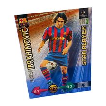 Panini super strikes 2009/10 Zlatan ibrahimovic football Card Star player.