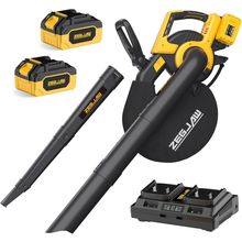 Cordless Leaf Blower & Vacuum, 3-In-1 Leaf Vacuum Mulcher with Bag, 40V 330CFM B
