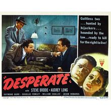 Desperate (1947)_2 Movie Film Poster Canvas iconic design
