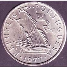 1977 Portugal 5 Escudos Coin