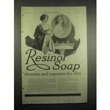 1918 Resinol Soap Ad - Cleanses and Improves Skin