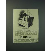 1942 Philips Lamps Ltd Ad - Stability