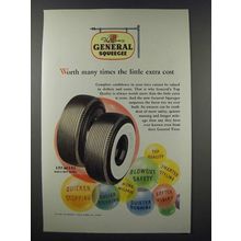 1948 General Squeegee Tire Ad - Worth Many times the little Extra Cost