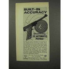 1970 Browning .22 Automatic Pistol Ad - Accuracy