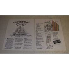 1989 Lands' End Fashion Ad - Manifest of a Lands' End Catalog's Cargo