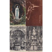 Betharram Statue Notre Dame Du Tresor Lourdes 4x French Christian Postcard s