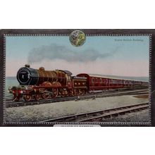 North British Railway Waverley Express Train Valentines Old Postcard
