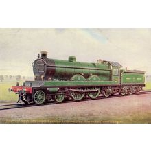 New Four Cylinder Compound Train No 750 Antique Postcard