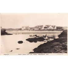 Porth Diana Treardour Bay Welsh Real Photo Old Postcard