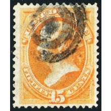 163, Used 15¢ VF Nice Centering And Deep Rich Color Cat $150.00 - Stuart Katz