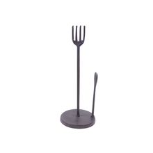 Cast Iron Fork and Spoon Kitchen Paper Towel Holder 15""
