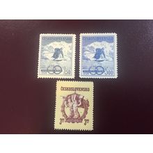 ICOLLECTZONE Czechoslovakia 401-403 VF NH skiing