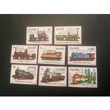 ICOLLECTZONE Zaire 935-42 VF NH Trains
