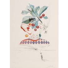 Salvador Dalí (1904-1989). Cerises pierrot, from Flor Dali Les fruits, 1969 Post