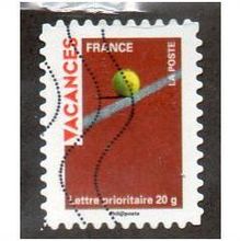 FRA 2009 (56c) 'VACANCES - TENNIS BALL' FINE USED (EBID11096)
