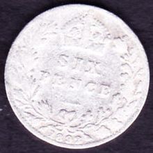 1892 Great Britain 6 Pence Silver Coin