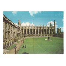 KINGS COLLEGE CHAPEL AND GIBBS BUILDING. Cambridge vintage postcard unposted =