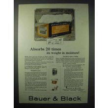 1923 Bauer & Black Absorbent Cotton Ad - 20 Times