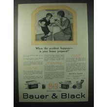 1923 Bauer & Black Sterile Dressings Ad - Prepared?