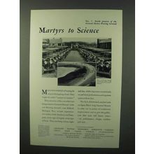 1929 General Motors Ad - Martyrs to Science