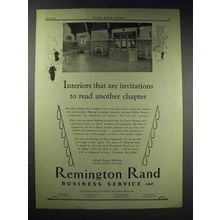 1929 Remington Rand Business Ad - Library Bureau