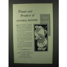 1929 General Motors Ad - Plants And Products Of
