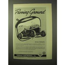1950 Thomas Electronics Ad - Proving Ground