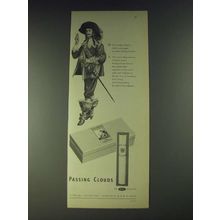 1958 W.D. & H.O. Wills Ad - Passing Clouds Cigarettes