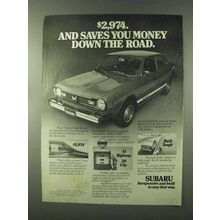 1977 Subaru Cars Ad - Saves You Money Down the Road