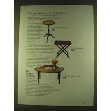 1980 The Bombay Company Table Ad - Wine, Raffles